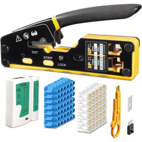 Modulaire krimptang, knip- en draadstripper