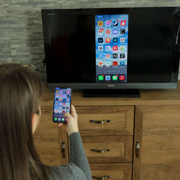 Draadloze HDMI Zender voor Telefoon, Ipad en Laptop